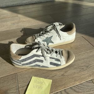 Golden Goose Striped Superstar Sneakers
